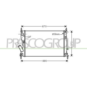 Radiateur, refroidissement du moteur PRASCO OEM 1359244