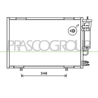 Condenseur, climatisation PRASCO OEM 1717509 Condenseur, climatisation PRASCO OEM 1717509