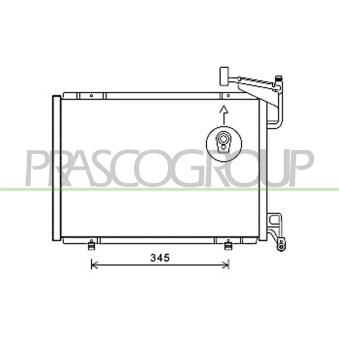 Condenseur, climatisation PRASCO OEM 1806682