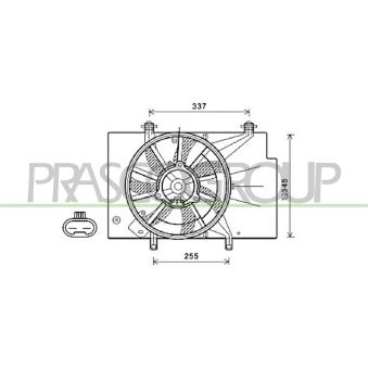 Ventilateur, refroidissement du moteur PRASCO OEM 8V518C607AG