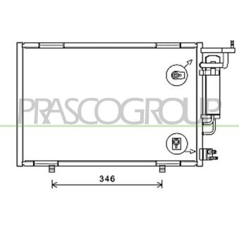 Condenseur, climatisation PRASCO FD346C001 pour FORD B-MAX 1.4 LPG - 90cv