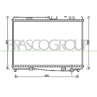 Radiateur, refroidissement du moteur PRASCO [FD346R002]