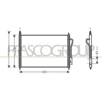 Condenseur, climatisation PRASCO OEM XS4H19710BA
