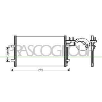 Condenseur, climatisation PRASCO FD422C001