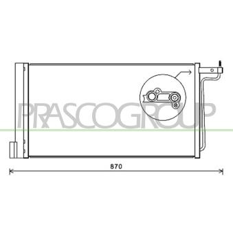Condenseur, climatisation PRASCO OEM 1769313