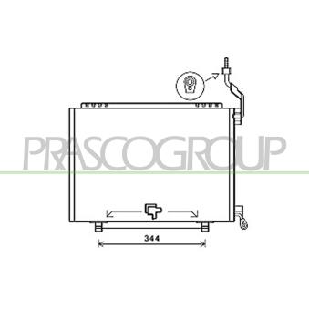 Condenseur, climatisation PRASCO OEM 1818911