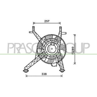 Ventilateur, refroidissement du moteur PRASCO OEM 1843123