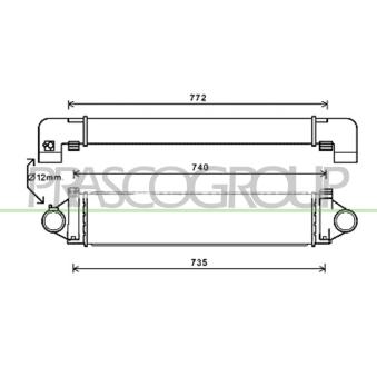 Intercooler, échangeur PRASCO FD730N002
