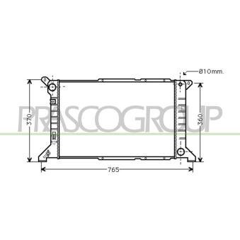 Radiateur, refroidissement du moteur PRASCO OEM 94VB8005GC