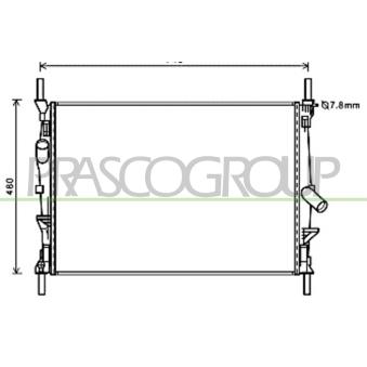 Radiateur, refroidissement du moteur PRASCO OEM 1494933 Radiateur, refroidissement du moteur PRASCO OEM 1494933