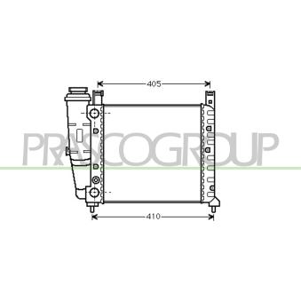 Radiateur, refroidissement du moteur PRASCO FT127R009