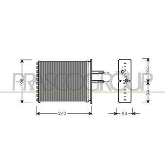 Système de chauffage PRASCO OEM 5893932 Système de chauffage PRASCO OEM 5893932