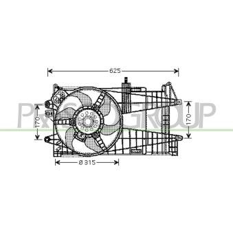 Ventilateur, refroidissement du moteur PRASCO OEM 51708405