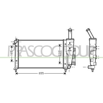 Radiateur, refroidissement du moteur PRASCO OEM 46827081