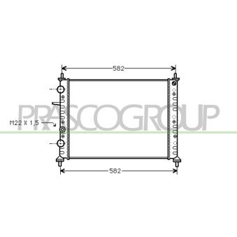 Radiateur, refroidissement du moteur PRASCO [FT137R013]