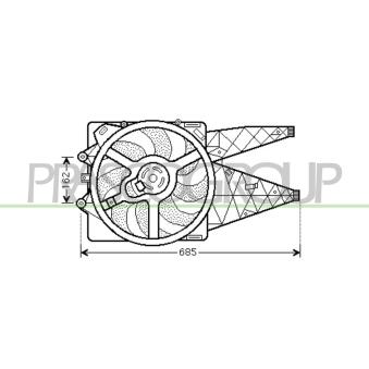 Ventilateur, refroidissement du moteur PRASCO FT342F009