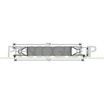 Intercooler, échangeur PRASCO OEM 55702237 Intercooler, échangeur PRASCO OEM 55702237