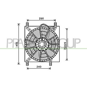 Ventilateur, refroidissement du moteur PRASCO FT360F001