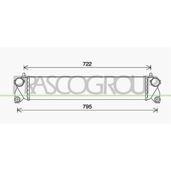 Intercooler, échangeur PRASCO OEM 1362079J51 Intercooler, échangeur PRASCO OEM 1362079J51