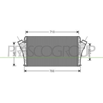Intercooler, échangeur PRASCO OEM 6302065