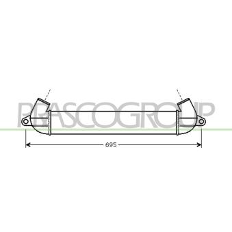 Intercooler, échangeur PRASCO OEM 51718953