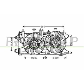 Ventilateur, refroidissement du moteur PRASCO OEM 51755591 Ventilateur, refroidissement du moteur PRASCO OEM 51755591