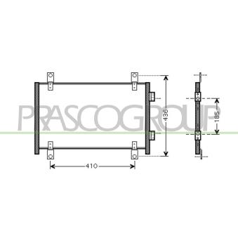 Condenseur, climatisation PRASCO OEM 1340166080