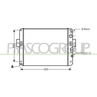 Radiateur, refroidissement du moteur PRASCO OEM 93824070