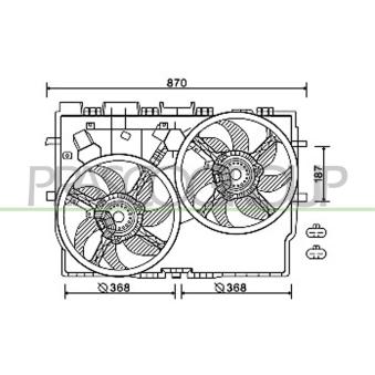 Ventilateur, refroidissement du moteur PRASCO OEM 1358012080