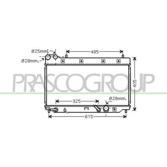 Radiateur, refroidissement du moteur PRASCO OEM 19010PWAJ51