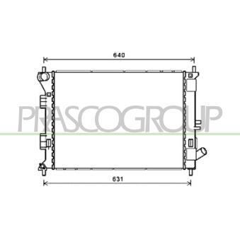 Radiateur, refroidissement du moteur PRASCO HN042R001