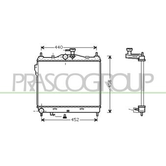 Radiateur, refroidissement du moteur PRASCO OEM 253101C100
