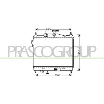 Radiateur, refroidissement du moteur PRASCO [HN331R005]