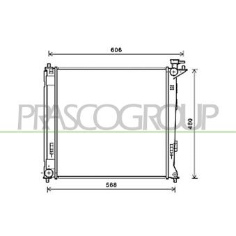 Radiateur, refroidissement du moteur PRASCO HN804R003