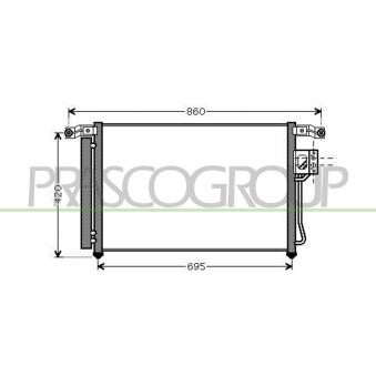 Condenseur, climatisation PRASCO OEM 976062B000