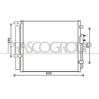 Condenseur, climatisation PRASCO OEM 976062W001