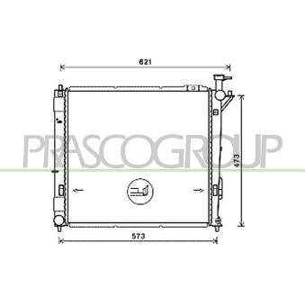 Radiateur, refroidissement du moteur PRASCO HN818R002