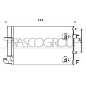 Condenseur, climatisation PRASCO JG400C001