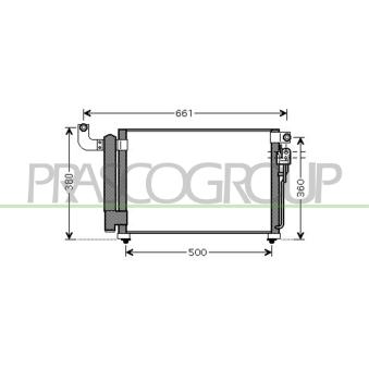Condenseur, climatisation PRASCO KI424C002