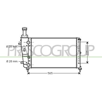Radiateur, refroidissement du moteur PRASCO OEM 46451997