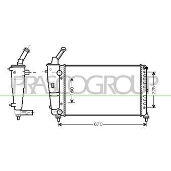 Radiateur, refroidissement du moteur PRASCO [LA001R008]