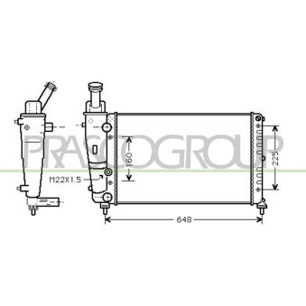 Radiateur, refroidissement du moteur PRASCO OEM 46517926 Radiateur, refroidissement du moteur PRASCO OEM 46517926