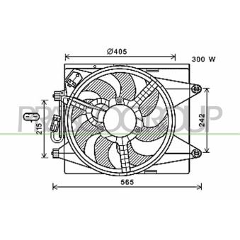 Ventilateur, refroidissement du moteur PRASCO LA004F001