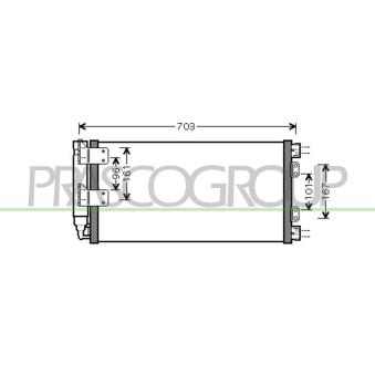 Condenseur, climatisation PRASCO OEM jrb500070