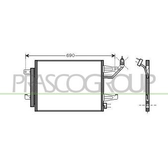 Condenseur, climatisation PRASCO MB324C002