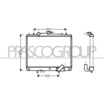 Radiateur, refroidissement du moteur PRASCO OEM MR571147
