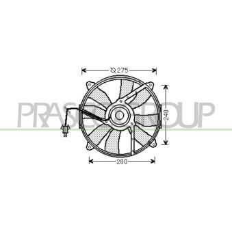 Ventilateur, refroidissement du moteur PRASCO ME025F003