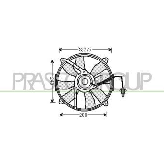 Ventilateur, refroidissement du moteur PRASCO ME025F004