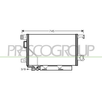 Condenseur, climatisation PRASCO OEM 2035002154