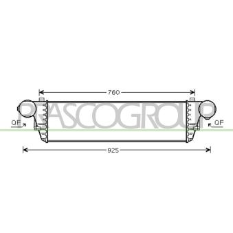 Intercooler, échangeur PRASCO ME026N003